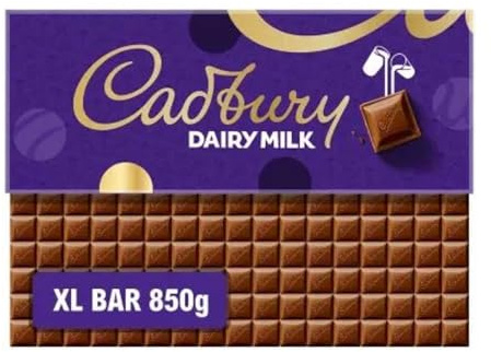Cadbury Dairy Milk Chocolate Gift Bar, Extra-Large 850 g (Pack of 1)