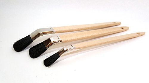 Storch Plattpinsel ClassicSTAR pur 15mm gebogen schwarze Borste (1, 15mm)