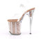Pleaser FLAMINGO-808G Clr/Rose Gold Glitter UK 5 (EU 38)