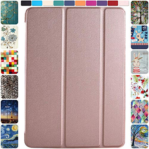 Durasafe Trifold ultra slim Smart Cover custodia con posteriore semitrasparente Oro rosato iPad PRO 10.5 2017