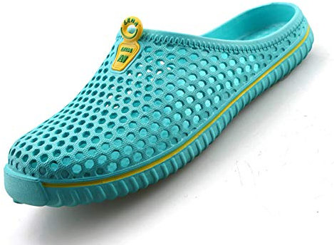 SAGUARO Schlappen Clogs Unisex Latschen Arbeitsschuhe Leichter Sommer Badeschuhe für Freizeit und Garten Blau Gr.40
