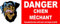 Panneau Danger Chien méchant