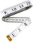 2 Sided Tape Measure | Suitable for Measuring Body | Sewing Tape | Inches & Cms | 150cm | 60 inches | Plus Bonus eBook (White)