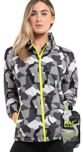 Mac in a Sac - Origin II - Waterproof Packable Jacket for Men & Women - White Camo - XXL