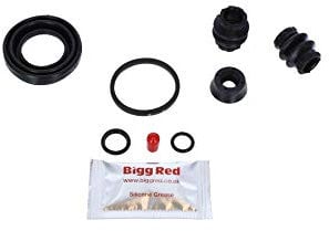 Bigg Red - Rear Brake Caliper Repair Kit - Compatible with Golf Mk4 1.8T, 308, Golf Mk5 16V 1.4, Golf Mk5 1.6, Partner & Tepee, Golf 1.4 Hatchback