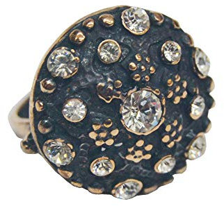 Horus Artesanía de Egipto Ring inspiriert vom ägyptischen Mittelalterschmuck und Ottomane, Bronze und Steine.