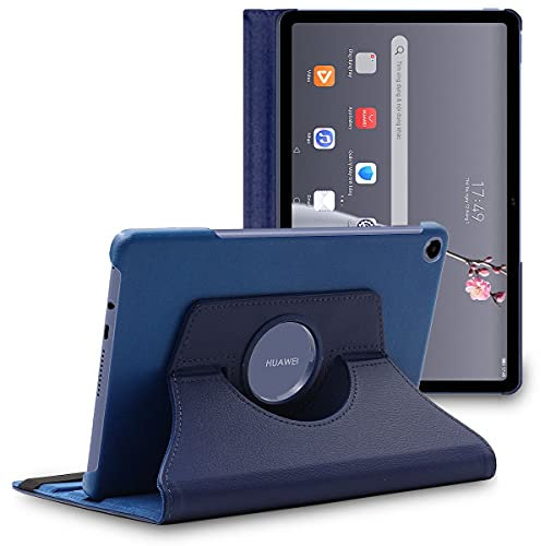 ebestStar - Funda para Huawei MatePad T 10, T 10S, Carcasa Capa Giratoria, 360 Protectora, Cuero PU Soporte, Azul Oscuro