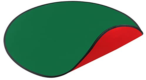 Top Treasures Tapete Reversible para árbol de Navidad de 76.2 cm, Impermeable, Protector de Suelo para árbol de Navidad, Rojo y Verde