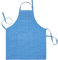 Lashuma Schürze Damen und Männer 80x65 cm, Backschürze blau Druck Kornblume, Kochschürze mit Tasche