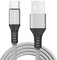 3A USB C Charger Cable for Samsung Galaxy A16/S24 FE/A15/A15 5G/A14/A14 5G/A13/A05/A05s/A23/A25/A12/A22 5G/A34/A54/A32/S23 FE Type C Fast Charging (1.5M) High Speed Charging Nylon Cable (GREY)