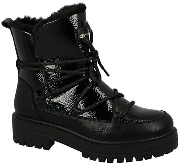 Tom Tailor Damen 4294807 Stiefelette, Black, 40 EU