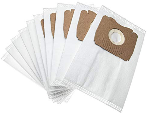 vhbw 10x Staubsaugerbeutel kompatibel mit Progress PC 2260 / PC2260, PC 2261 / PC2261 Staubsauger - Mikrovlies, small, 23,9cm x 15cm, Weiß