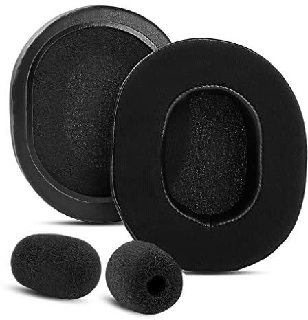 YunYiYi Kühlgel-Ohrpolster kompatibel mit Razer Nari Ultimate, Nari Essential, Kraken Kitty, Kraken X, V3X Tournament Edition Kopfhörerteilen Ohrpolster (schwarz)