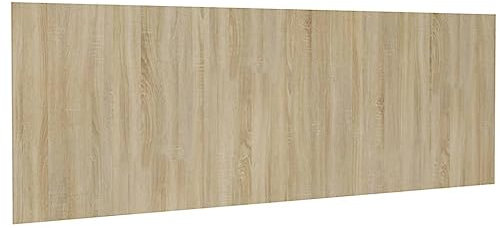vidaXL Wand Kopfteil Betthaupt Bettkopfteil für Doppelbett Bett Bettgestell Schlafzimmerbett Sonoma-Eiche 240x1,5x80cm Holzwerkstoff