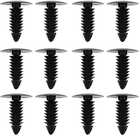 The Lord of the Tools 100PCS Fir Tree Plastic Trim Clips for 7.5mm Hole Car Retainer Clips Car Bumper Fender Rivets Push Pins Clips Fasteners 17.5mm Head 22.5mm Height