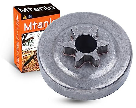 Mtanlo Piñón de Embrague para Husqvarna 36 41 136 137 141 142 Motosierra, Tambor de Piñón de Embrague de 3/8-6T Reemplazar 530047061, 530 04 70 61