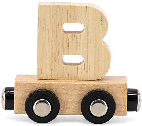 Elefantasie Buchstabenzug Namenszug Holzeisenbahn magnetisch Holzbuchstaben Wunschname zusammenstellen B Natur