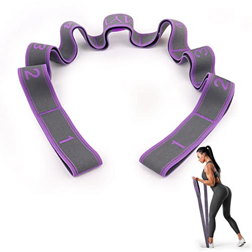 Bande Elastique Musculation,Sangle d'exercice Fitness 9 Niveaux de Forces Bande de Boucle d'exercice,Bandes élastiques d'exercice d'entraînement Sport Durable pour Latine Yoga Pilates