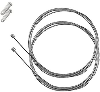 AGGRO-X 1-10 Bremszüge 2m Schaltzüge Endhülse MTB Innenzug Bremsseil Schaltzug Bowdenzug (Schaltinnenzug, 2x inkl. 2x Endhülsen)