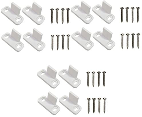 DOITOOL Sliding Door Guide :6sets Sliding Closet Door Barn Door Floor Guides Prevents Swinging Anti-Collision Stopper Pom Material Easy Installation for All Thicknesses