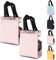 SUSNUAN Shiny Gift Bag, 2 PCS Rose Gold Gift Bags Reusable Medium Gift Bags with Handles, Birthday Gift Bag for Birthday, Party, Weddings, Festival Celebration, Baby Showers (250x200x100mm)