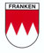 Aufkleber Wappen Franken 80 x 60 mm