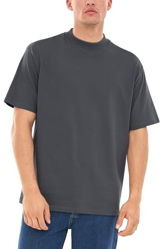 Johnny Urban Oversized Tshirt Herren & Damen - Sammy - Heavy Basic Kurzarm T-Shirt Oversize - Enganliegender Kragen - Unisex - 100% Baumwolle - Einfarbig