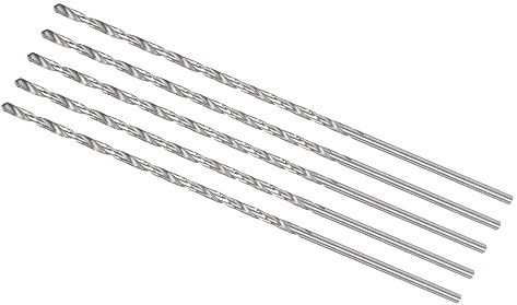 CoCud Mini Spiralbohrer Bohrer 2mm Bohrer Durchmesser 100mm Gesamt Länge Schnellarbeitsstahl Spiralbohrer Bit - (Anwendung: für Metall Plastik und Holzarbeiten) 5Stk