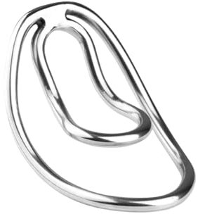 JSSMATE Edelstahl Curved Cock Ring für Männer Erwachsene Scrotum Chastity Sex Toy (1PC)