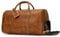 Vintage Reisetasche Herren Leder Weekender zum Umhängen Overnight Duffle Bag Großes Reisegepäck 55cm echtes Rindsleder, Hellbraun