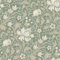 SOPHIE LAURENCE Papier peint floral vert sauge, feuilles bleu clair, fleurs beiges, papier peint lisse, mat, épais pour mur de salon, chambre à coucher