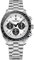 Pagani Design 1701 Herren Professionelle Chronograph Japan VK63 Quarzwerk Mond Armbanduhr Edelstahl 100M Wasserdicht Casual Analog Uhr Datum, Meteorit-Weiß V4