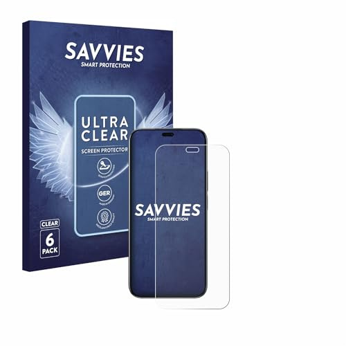 Savvies Schutzfolie für Honor 200 Lite | 6 Stück Transparenter Displayschutz Made in Germany Ultra-Klar Displayschutz-Folie