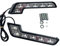 Hztuang 2X 12V Super Bright DRL LED Luci di Marcia Diurna per Auto Auto Impermeabile LED Luci di Guida Fendinebbia