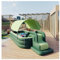 2.1/2.6/3.1m aufblasbarer Pool/Swimmingpool, aufblasbarer Pool for Kinder & Erwachsene, Kinderpool mit aufblasbarer Rutsche, aufblasbarer Pool for Garten, Garten (Planschbecken)(Color:Green,Size:2.1m