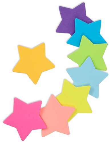240 Sheets Pastel Sticky Notes Set 8 Color Star Shape Stick Note Pads Super Cute Self-Sticky Colorful Sticky Notes Small for School, Office, and Home (2.6 X 2.6 Inch)