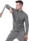 Mavdecll Veste Résistante Aux Coupures, Vêtements De Protection Contre Les Coupures De Niveau 5, Veste Zippée À Manches Longues Anti-crevaison, Veste Anti-Coupure Gris Foncé, Tissu Textile PE