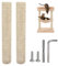 BORDEAG 2 Pièces Poteau De Rechange Arbre A Chat, 40 * 8cm Poteau Griffoir Chat, Griffoir pour Chat Griffoirs pour Chats Parcours Mural Chat Arbre A Chat Mural pour Chatons Tour d'arbre À Chat