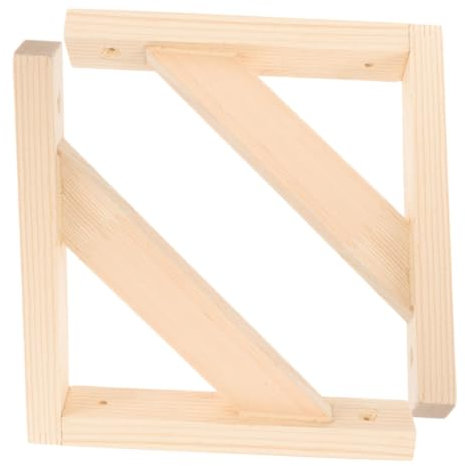 Artibetter Soporte De Estante De Madera 2 Piezas Alta Resistencia Esquinas Pulidas Diseño Moderno Adecuado Para Cocina y Baño Soporte De Estante De Pared Montaje Fácil