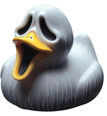 Horror Enten Figur Halloween Horror Enten Statue Aus Kunstharz Gotische Enten Skulptur Halloween Ornamente Für Eine Festliche, Gruselige Schlafzimmer Dekoration