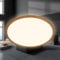 BRILONER - LED Deckenlampe mit indirektem Licht, flach, warmweißes Licht, Lampe, Deckenleuchte, Wohnzimmerlampe, LED Panel, Küchenlampe, Schlafzimmerlampe, 42x3 cm, Holzrahmen