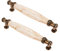 8SSAZZAT 2Pcs Marble Ceramic Handles Antique Cabinet Door Pull Modern Euro Style Furniture Drawer Kitchen Cabinet Knobs Handle Pull (B-96MM)(A128mm) (B128mm)