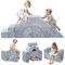 MeMoreCool Kindersofa Spielsofa, Modulares Schaumstoff Bausteine, Baby-Schlafsofa zum Klettern und Krabbeln, Softbausteine für Kinderzimmer oder Spielzimmer, Mini Sofa mit Rutsche und Treppe, Hund