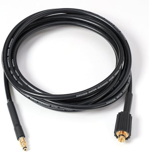 Tuyau de rechange pour nettoyeur haute pression Nilfisk compatible avec C100 C100.5 C100.7 C105, C105.7, C110, C110.3, C110.3-5, C110.4, C110.7, C120, C120.3-6 C125. C125.3-8 (5M)