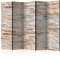 decomonkey Paravent Raumteiler Innen Mauer Ziegel 225x172 cm 5 Teilig Beidseitig Room Divider Wall Raumteiler Stehend Trennwand Sichtschutz Spanische Wand Sichtschutzwand Wohnzimmer Holz Stein