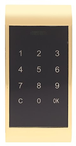 Fdit Touch Keypad Password Access Lock, Digital Security Cabinet Coded Locker Key (Gold)