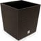Deuba® Blumentopf 64L 40x40x41cm Rato Low Innentopf Mit Griffen Wetterfest Rattanoptik Pflanzkasten Übertopf Pflanzkübel Blumenkasten Quadratisch Umbra