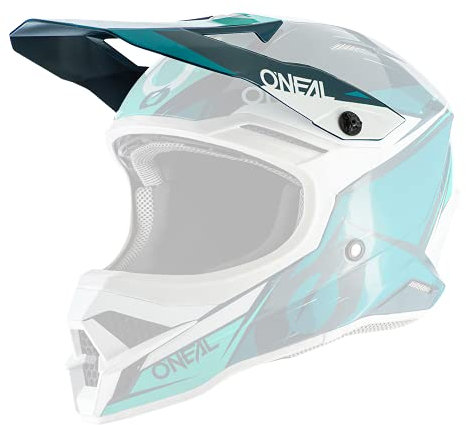O'NEAL | Motocross-Helm-Ersatzteile | Enduro Motorrad | Ersatzschirm 3SRS Helmet Stardust | Visor 3SRS Helmet Stardust | Erwachsene | Teal Mint | One Size
