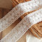 Cinta de encaje, delicada cinta de bordado de algodón para decoración de bodas/novias, costura artesanal, decoración del hogar, 5 yardas (flor blanca)