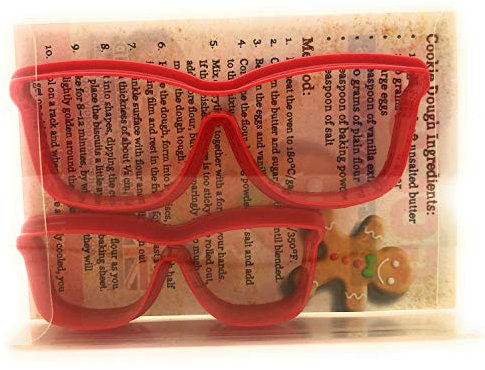 Sunglasses Cookie Set of 2, Biscuit, Pastry, Fondant, Clay Cutter